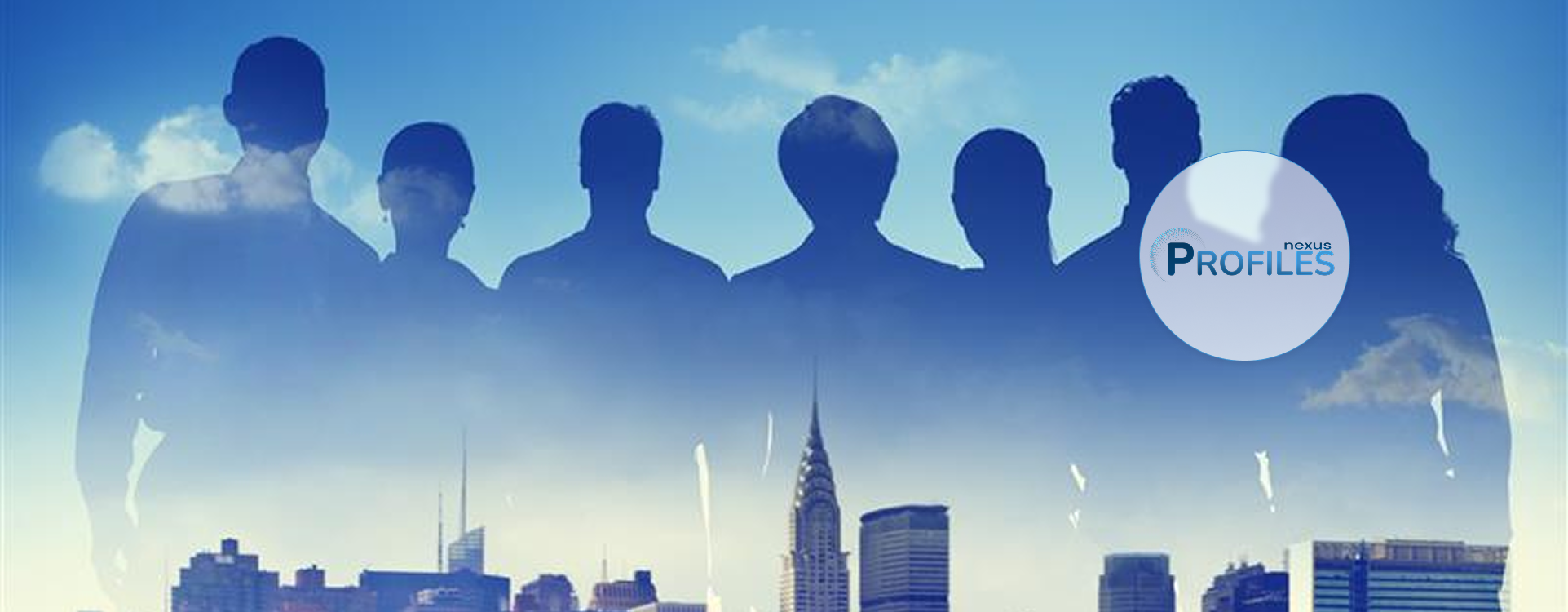 Silhouettes of corporate professionals, representing employee travel profiles and role-based access in corporate travel management.