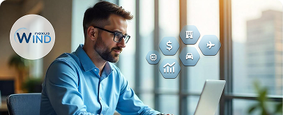 Travel agent using a digital booking platform to search and manage travel options on a modern interface.